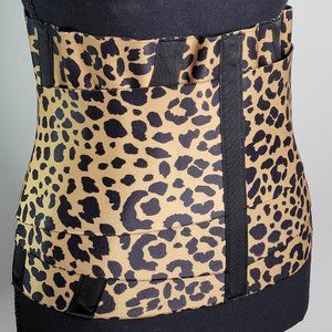Women Leopard Print Waist Trainer Belt Brown Black
